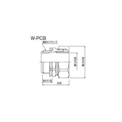 日本シーム　ストレートボックスコネクタ　Ｗ-ＰＣＢ-３９　薄鋼　☆領収書可能☆